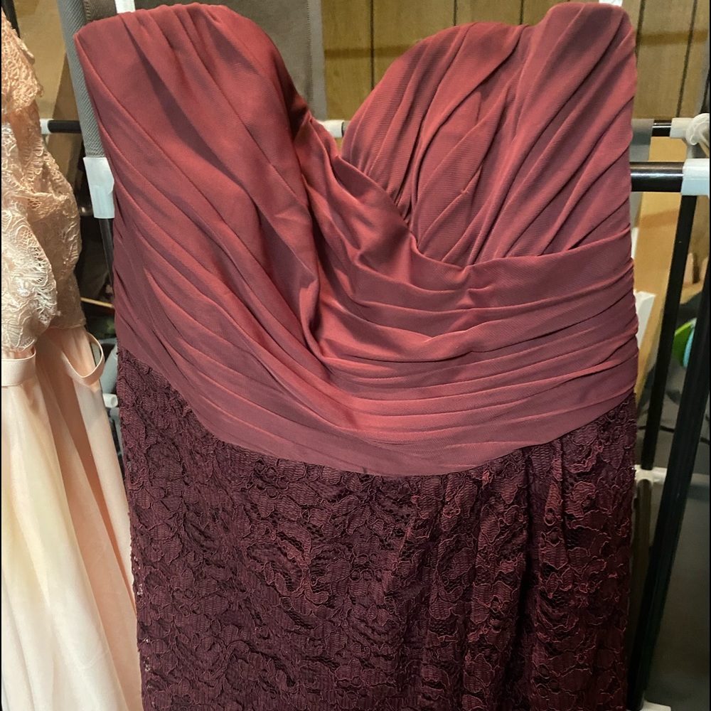 Strapless bridesmaid dress size 12